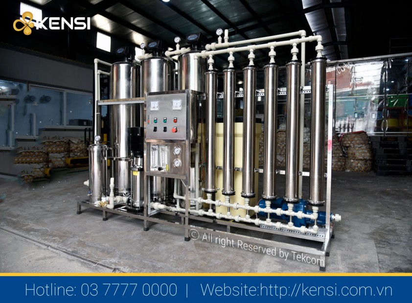 Hệ thống lọc nước tinh khiết phục vụ sản xuất nước đóng chai, đóng bình